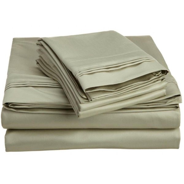 Superior  Egyptian Cotton 1500 Thread Count Solid Sheet Set  Full-Sage 1500FLSH SLSG